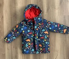 The Children's Place 3-in-1 Jacket Dinosaur Print Hooded 4T Unisex Kids Navy Red