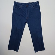 Vintage 1993 Levi's Action Jeans Regular Fit 38X26 Dark Blue Denim Made USA