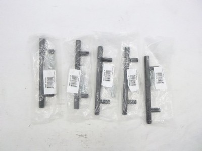 5 Pack Berenson Tempo 96mm CC T-Bar Cabinet Drawer Pull 0831-2055-P Black
