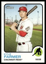 2022 Topps Heritage Kyle Farmer Cincinnati Reds #107