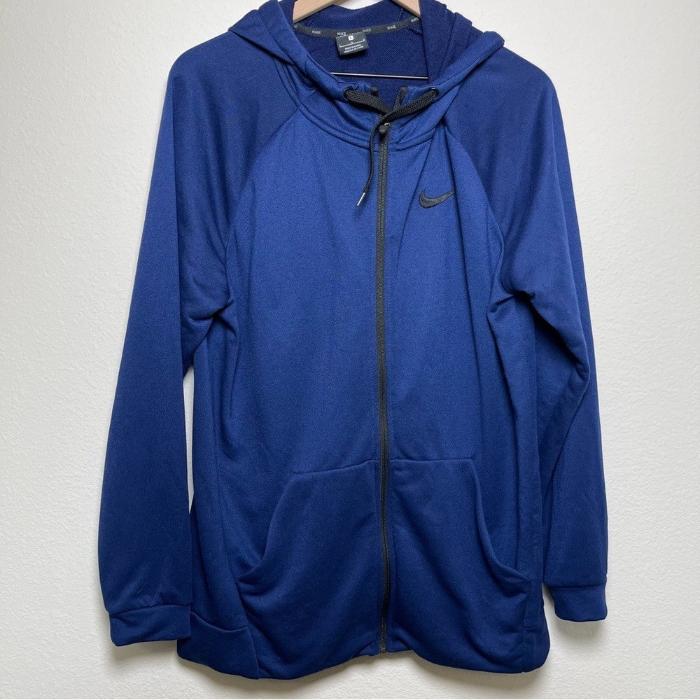SACAI X NIKE Nike Uomo Dry Training Felpa con Cappuccio Zip Giacca Grande Blu Full Zip Pile Outdoor Gorp