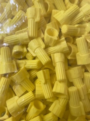 500 YELLOW WINGED WIRE CONNECTORS UL 500 NUTS BAG - FAST SHIPPING