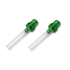 2PCS Breather Hose Gas Fuel Tank Cap, Fuel Tank Vent, Transparent Hose Green