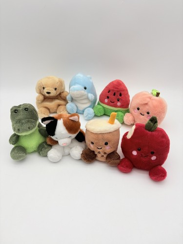 Aurora Palm Pals Lot Bean Bag Chunky Shelf Sitter Food Snacks Kawaii Bundle 8 PC