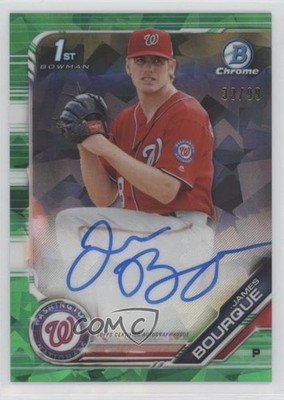 2019 Bowman Chrome Prospects 33/99 James Bourque #CPA-JB Rookie Auto RC 7m3