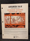 Dungeon Masters Adventure Log NM AD&D Advanced Dungeons & Dragons 1980 9036!