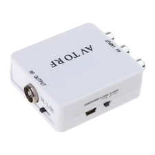 AV to RF Video Converter Driverless Adapter Switcher RCA CVSB to RF Adapter Conv