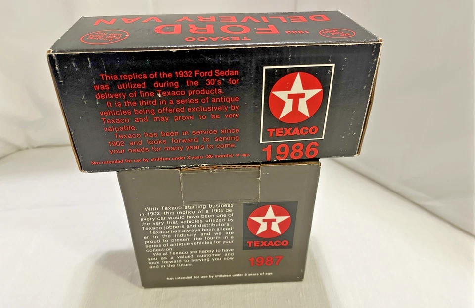 Texaco Coin Bank Set Of 2 Ford Texaco Nostalgic Collector Series # 3 And # 4 - Image 3 of 4