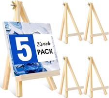 5-Pack 9" Wooden Easels Table Card Holder for Wedding Photo Display Stand