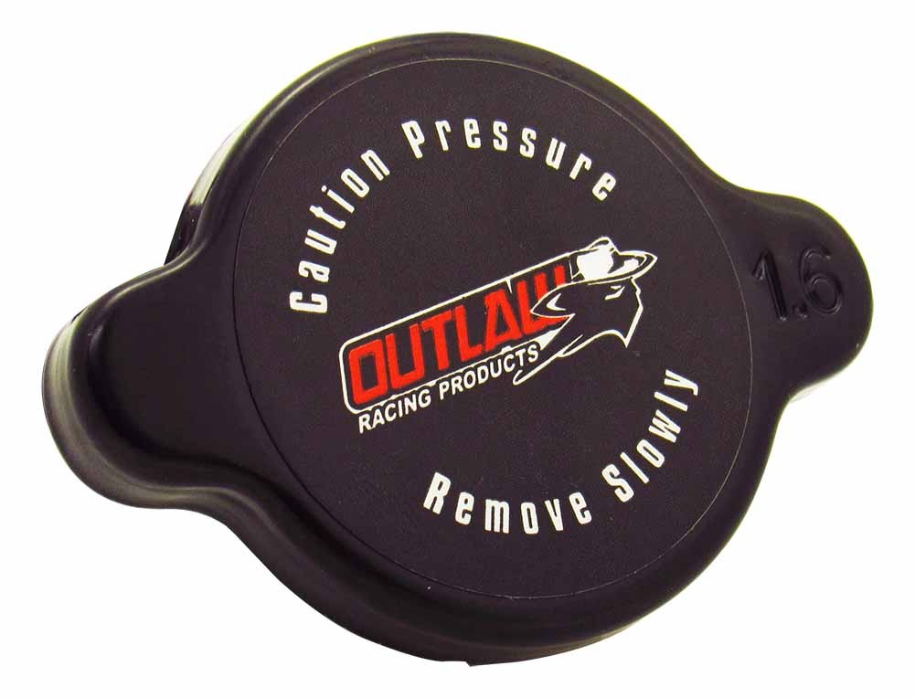 Outlaw Racing High-Pressure Motorcycle Dirtbike ATV UTV Radiator Cap 1.6 Black