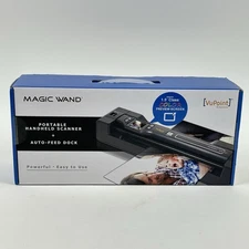 Vupoint Magic Wand Portable Handheld Scanner + Auto-Feed Dock NEW SEALED