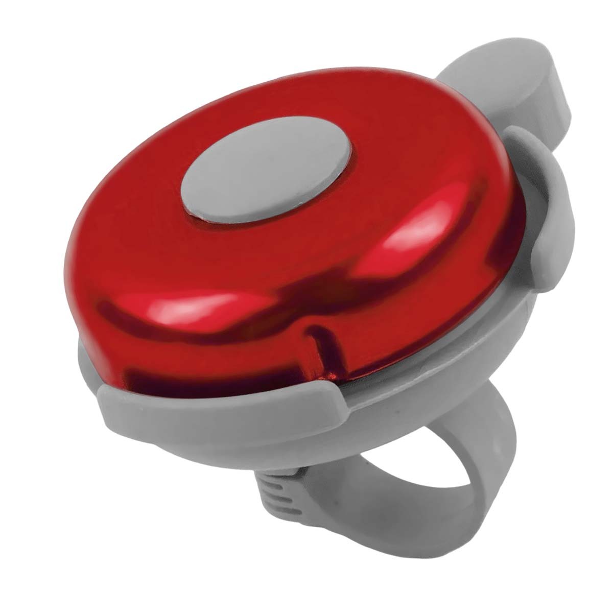 Sonnette vélo rouge Avizar en aluminium avec signal sonore puissant pour guidon