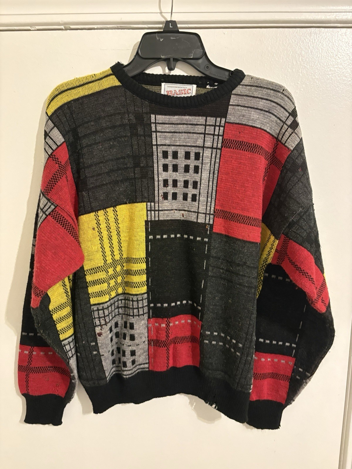 Vintage Patchwork Sweater Size M - image 1