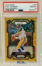 2023 Prizm KURT WARNER 24/24 GOLD SPARKLE PSA 10 Gem Mint💎 Color Match 🥵🔥🔥