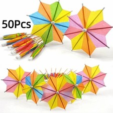 50Pcs Cocktail Drink Umbrellas Party Decoration Tools Mini Cocktail Umbrellas