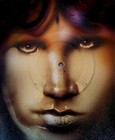 Jim Morrison Doors Spray Paint on Vinyl Record Graffiti Street Pop Art Ray Rivas — photo 2
