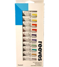 NEW 12 PC SET Reeves Watercolor Artist Paint 10ml Tubes Water Color
