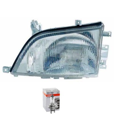 Halogen Scheinwerfer rechts H4 für Toyota Dyna Pritsche/Fahrgestell inkl. Lampen