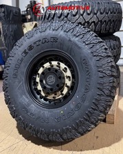 17x9.5 Black Rhino Arsenal Tan Wheels 40 Mt Tires 8x6.5 Hummer H1 H2 Hmmv Ev
