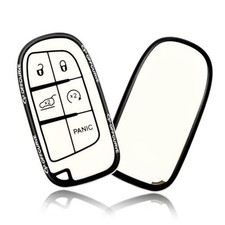 for Dodge Jeep Key Fob Cover, Car Key Cover Case for Dodge Charger Challenger