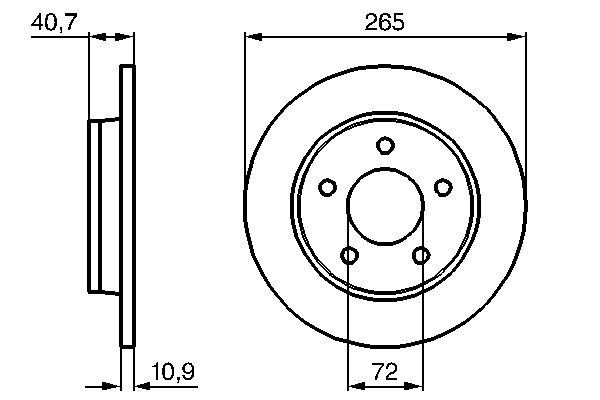 Disques de frein Bosch contre les vibrations arrière Mazda 3
