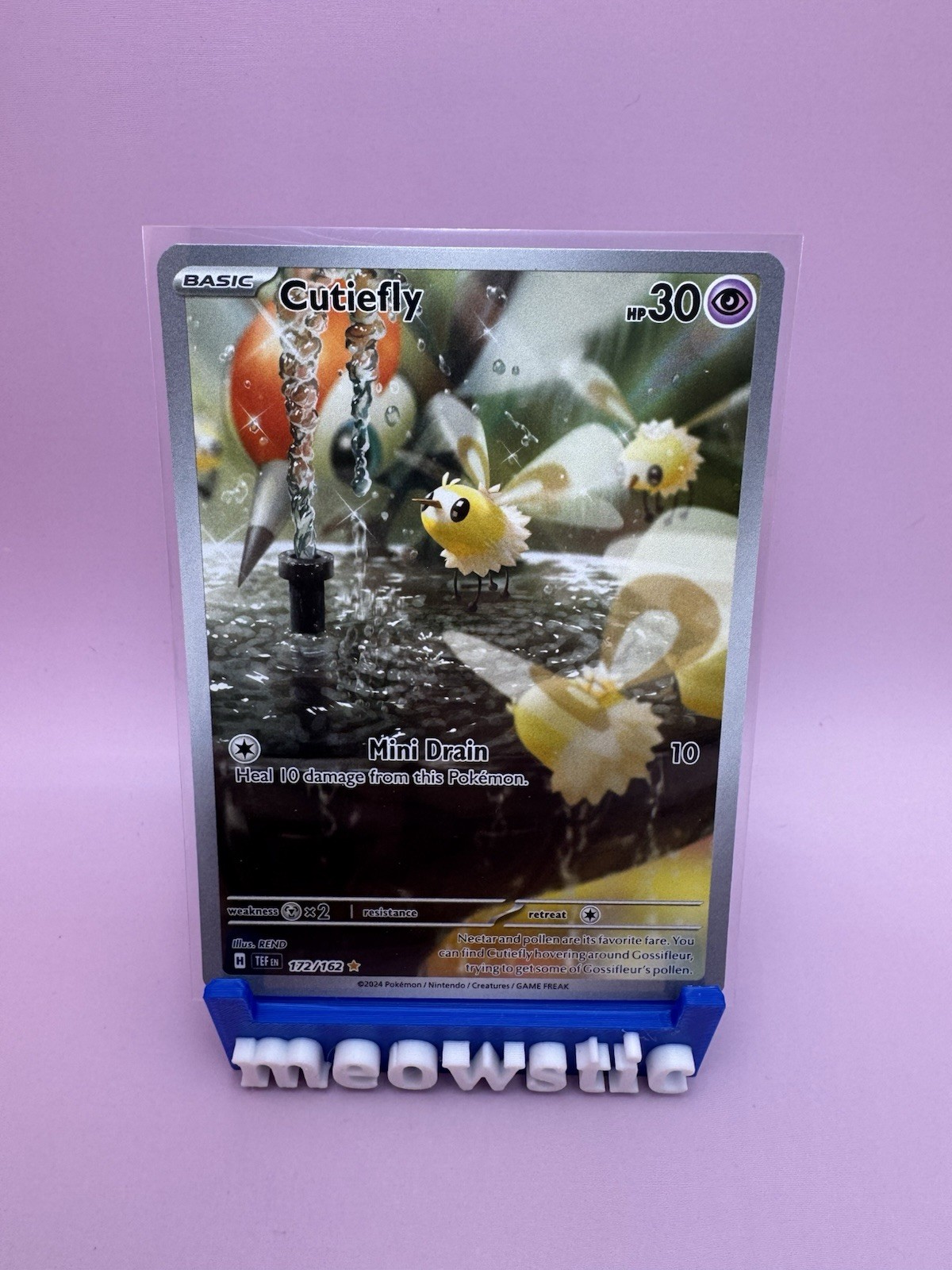 Cutiefly - 172/162 SV05: Temporal Forces Holo Illustration Rare Pokémon TCG NM/M