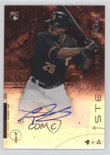 2014 Bowman Sterling Rookie Orange Refractor 43/75 Gregory Polanco Auto 0w4