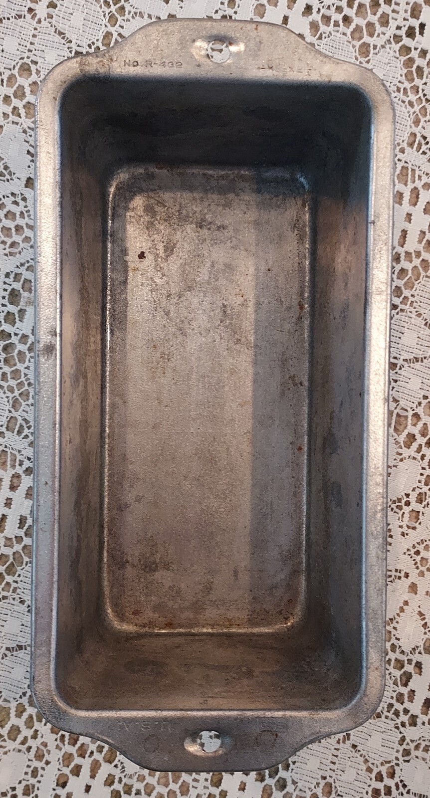 Set of 2 Vintage Bake King & Ekco Mini Bread Loaf Pans Metal Very Good