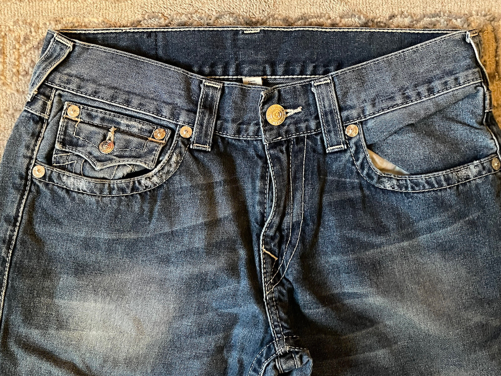 True Religion Medium Wash Basic Straight Leg Jean… - image 2