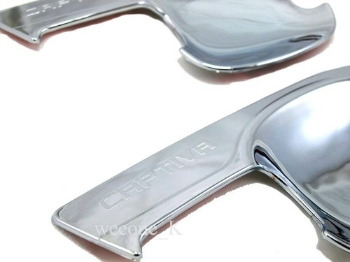 CHROME DOOR HANDLE BOWL FOR CHEVROLET / HOLDEN CAPTIVA 2012 2013 2014 2015 - Picture 3 of 4
