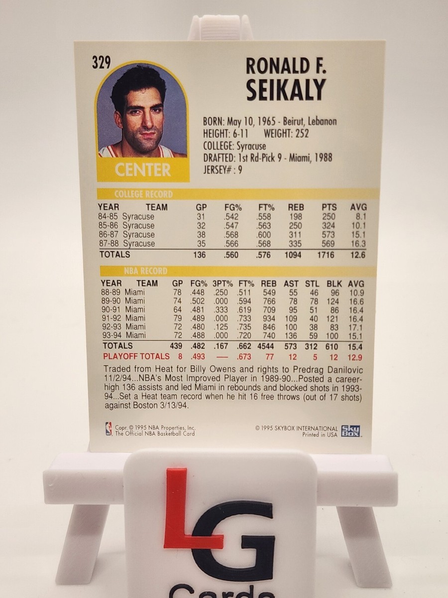 1995 SkyBox #329 Ronald F. Seikaly Golden State Warriors NBA | eBay