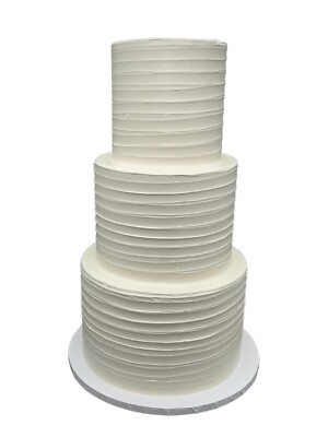 3 Tier Fake Cake 18 Inches Tall - Add Wedding Cake Toppers & Cake Decorations