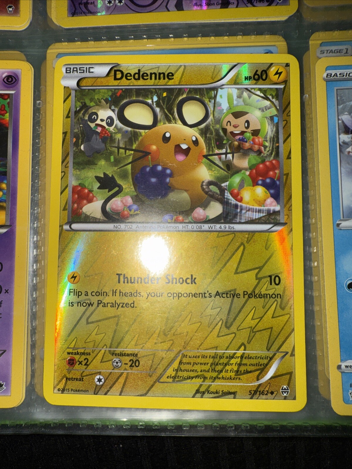 Pokemon - Dedenne - 57/162 - Uncommon - Reverse Holo - XY - BREAKthrough - NM