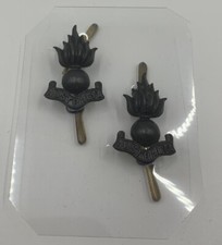 WW2 RAE Royal Australian Engineers Collar Badge Pair Military Badges WWII G9