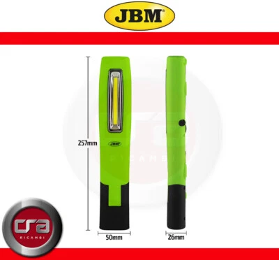 TORCIA PORTATILE A LED CON BASE MAGNETICA REGOLABILE 500LM JBM 54123