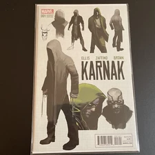 KARNAK #1 NM 2015 Zaffino Design Incentive Variant Inhumans Warren Ellis Marvel