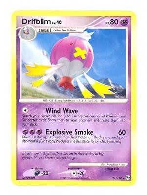 Pokemon Diamond & Pearl  24/130 Rare Card - Drifblim