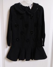 Little Marc Jacobs Toddler Girls Designer Black Dress size 2 New Reg.$300