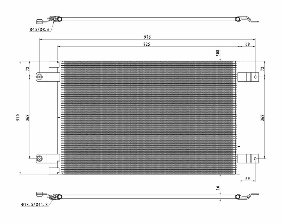 HD+ Peterbilt | Condensador Kenworth Premium 2008-2013: 384 y 386, W900 y T400 (26 Foto 3 de 3