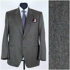 Mens Italian Blazer 42R UK Size FELLINI Brown Wool Sport Coat Jacket