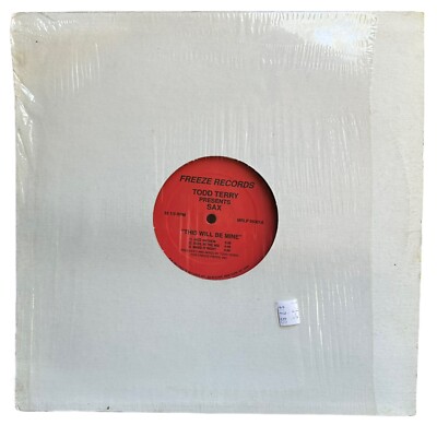 Todd Terry Presents Sax - This Will Be Mine (VG+) 12  Vinyl Record Freeze 1991