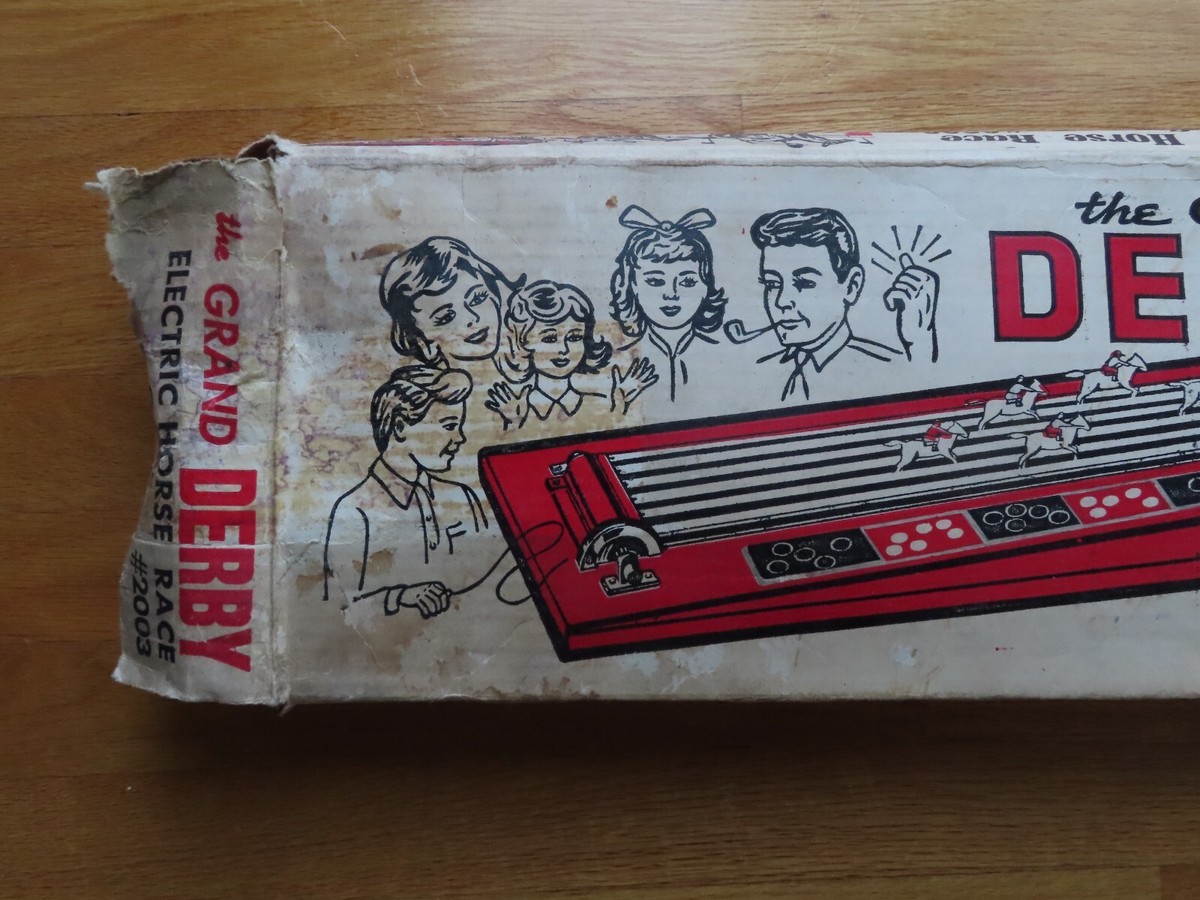 1962 THE GRAND DERBY Electric HORSE RACE Racing Game 1962 THE GRAND DERBY Electric HORSE RACE Racing Game