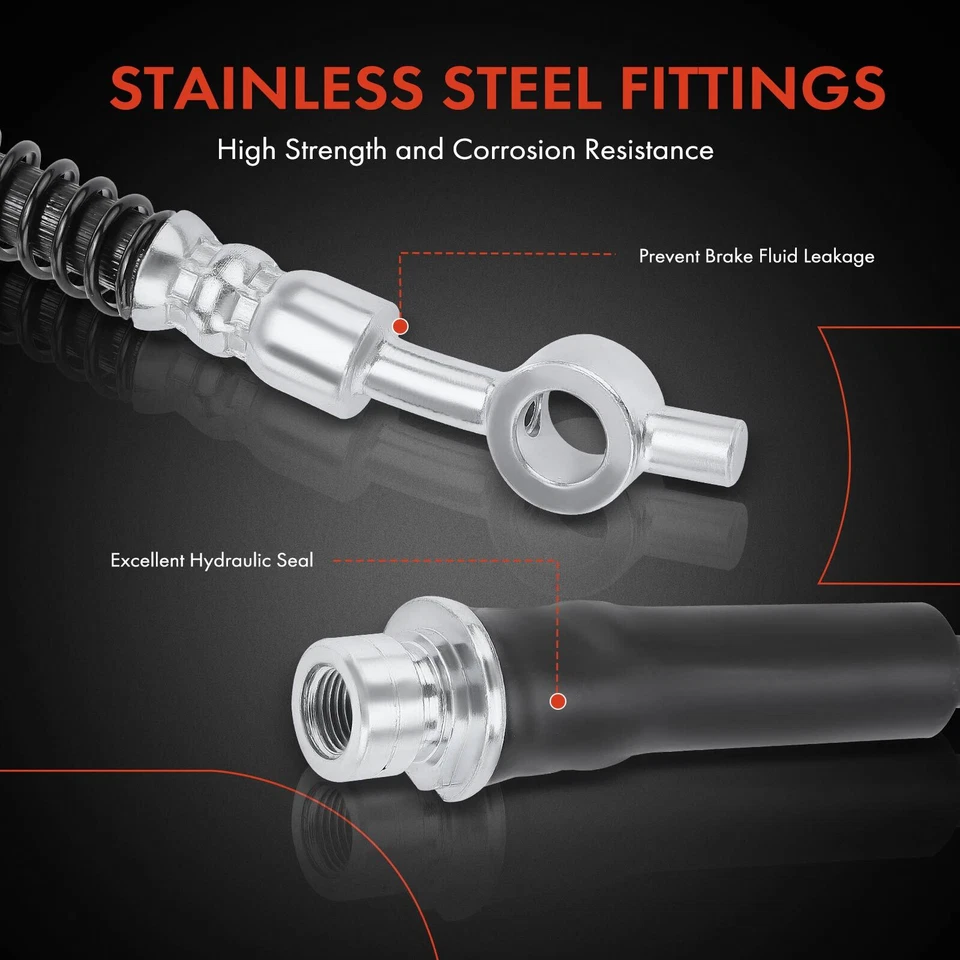 2x Manguera hidráulica de freno delantera izquierda y derecha para Land Rover Range Rover Sport 2006-2013 Foto 4 de 4