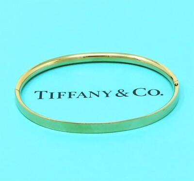 NYJEWEL Tiffany & Co. 14k Yellow Gold Children Hinged Bracelet