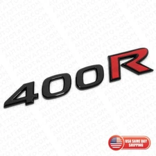For Nissan Infiniti 400R Rear Trunk Lid Badge Emblem Nameplate Black & Red Sport