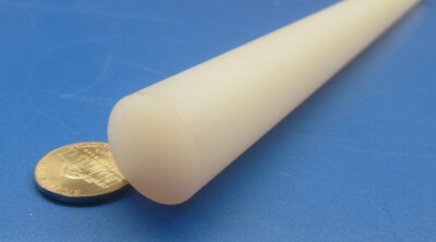 FEP Round Rod, White (.750'') 3/4'' Diameter x 3 Foot Length