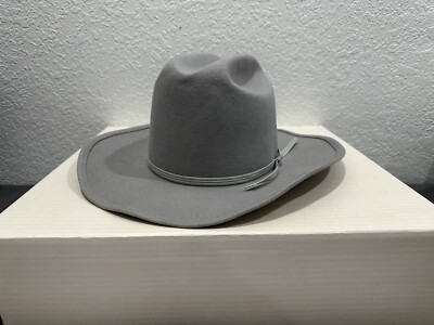 Brahma Gray Cowboy Western Hat Size 7 1/4 Made In USA 100% Wool WPL 5923