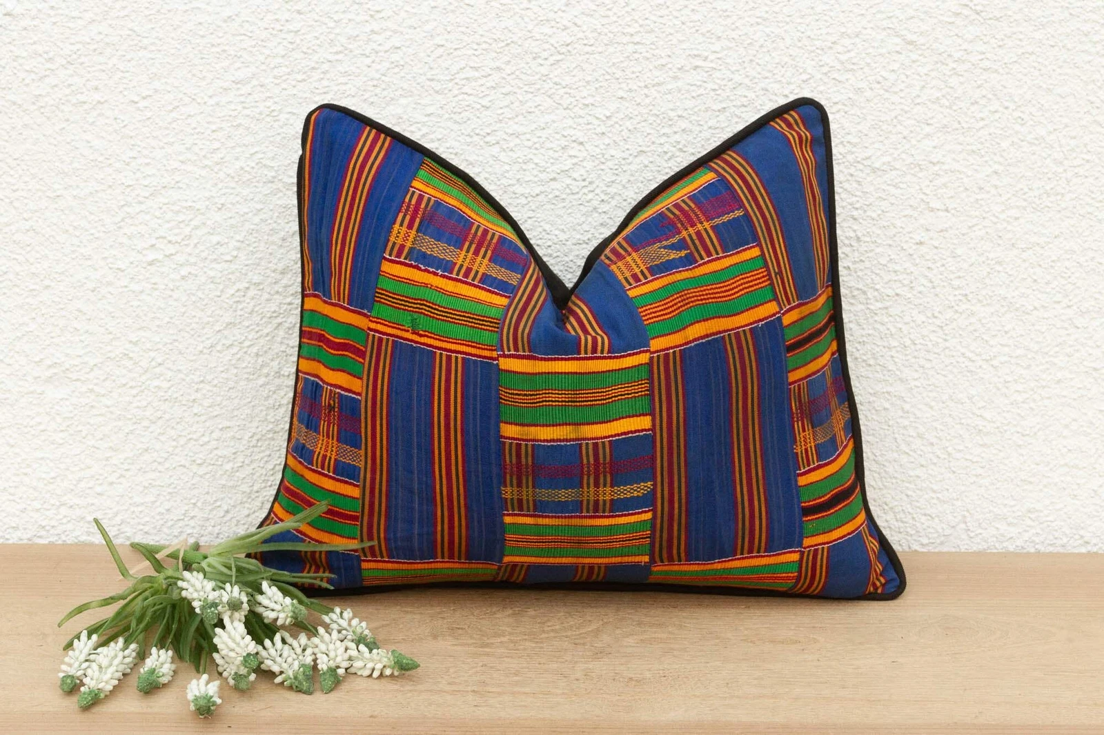 Kakum Vintage African Kente Pillow Cover