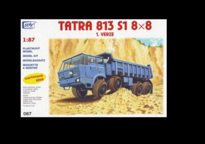 SDV 087 Tatra, 813 8x8 Kipper, DDR  Plastikbausatz 1/87, H0,