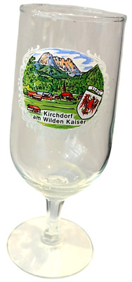 Kirchdorf am Wilden Kaiser Beer Glass Goblet - Vintage German Beer Glass